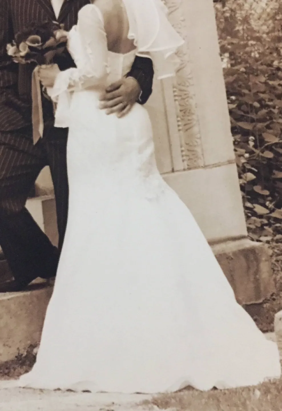 Beautiful Wedding Dress with Lace Sleeves image indicator(3)