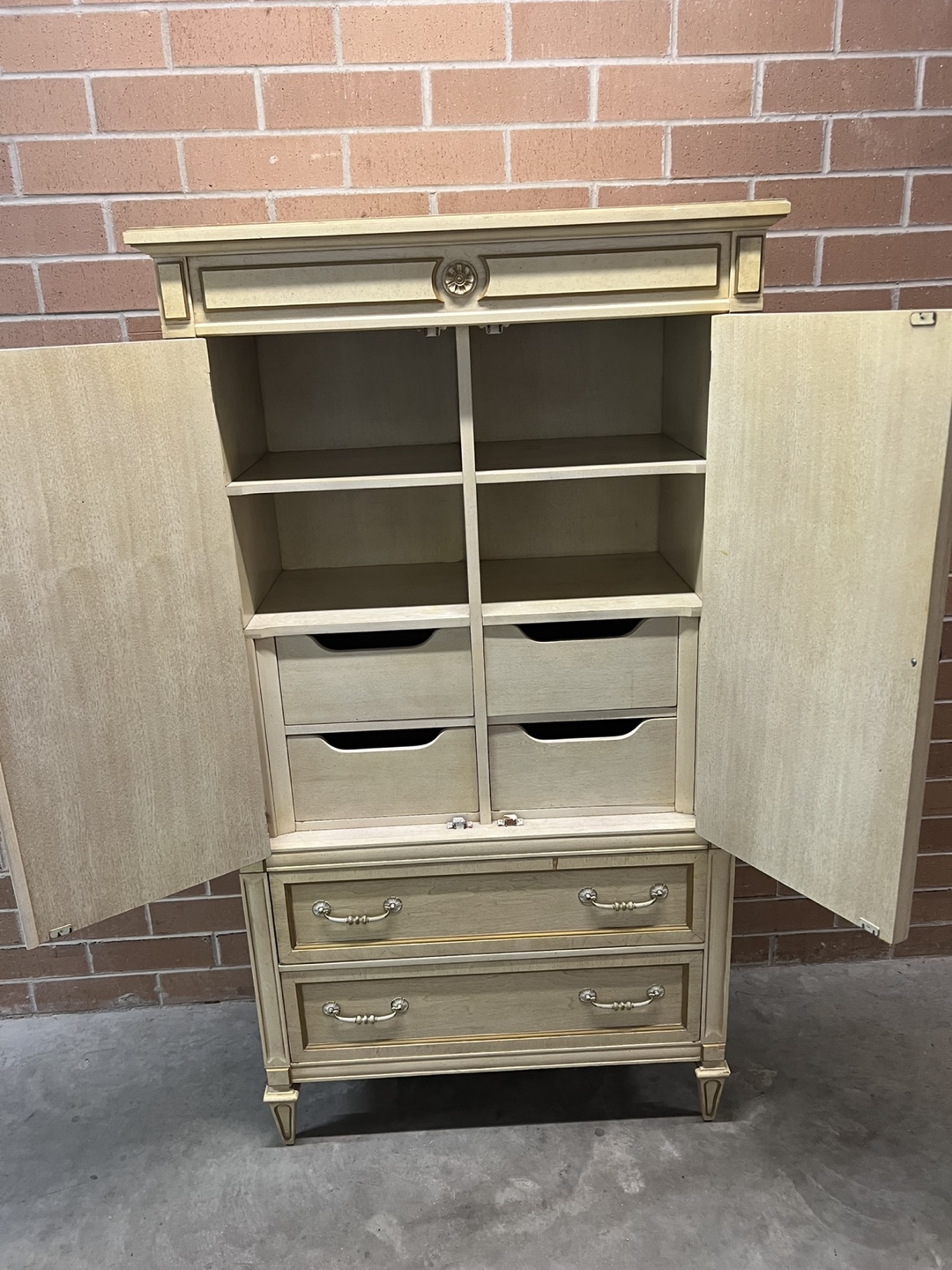 Vintage Armoire Wardrobe Dresser - photo 3