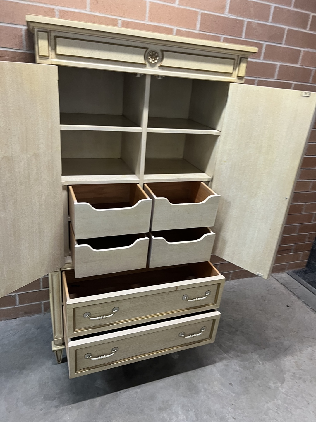 Vintage Armoire Wardrobe Dresser - photo 5