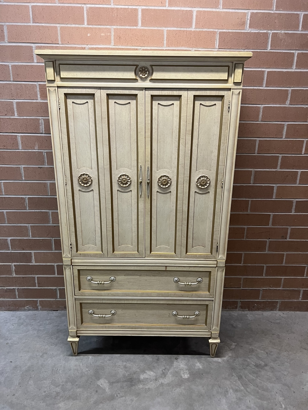 Vintage Armoire Wardrobe Dresser