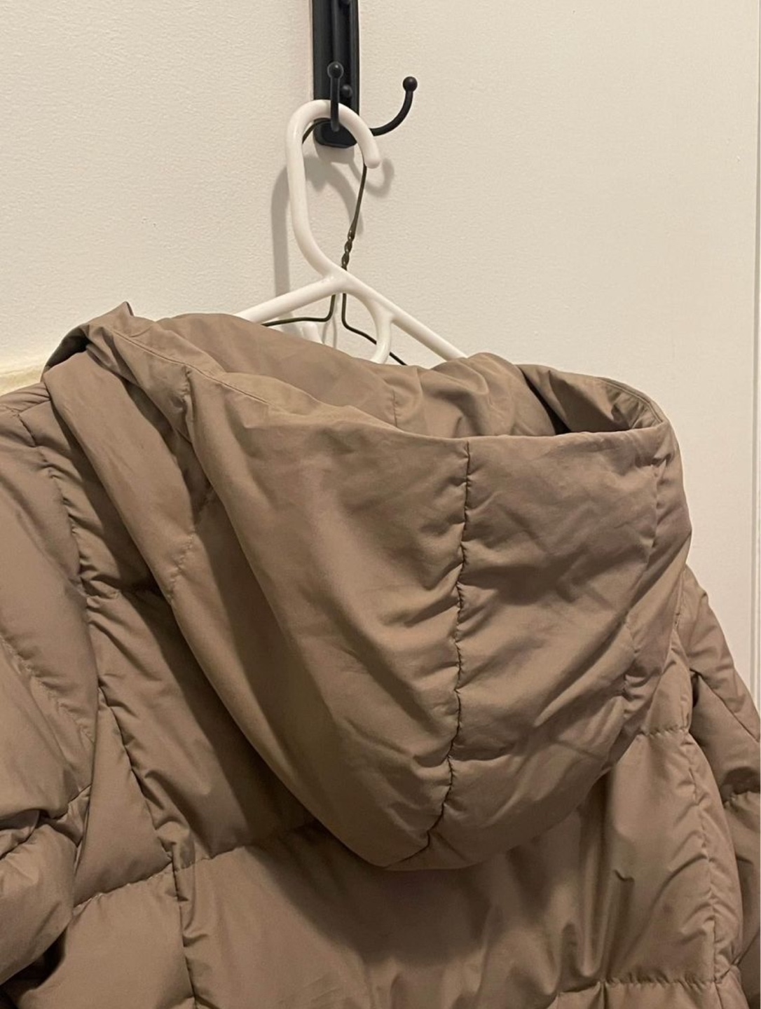 Muji Women's Camel Khaki Puffer Down Jacket - Size XS - photo 4