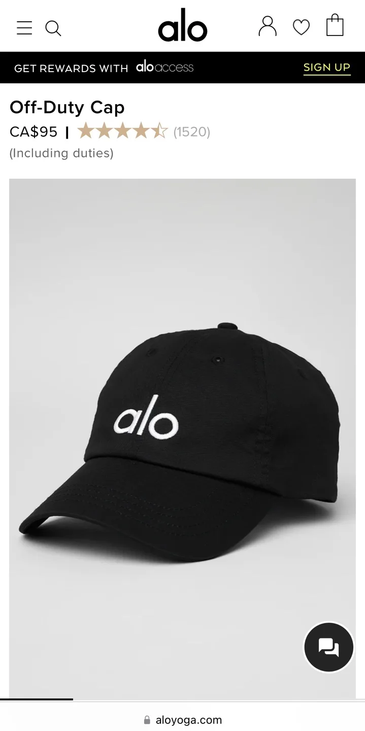 Alo Yoga Off-Duty Cap thumbnail