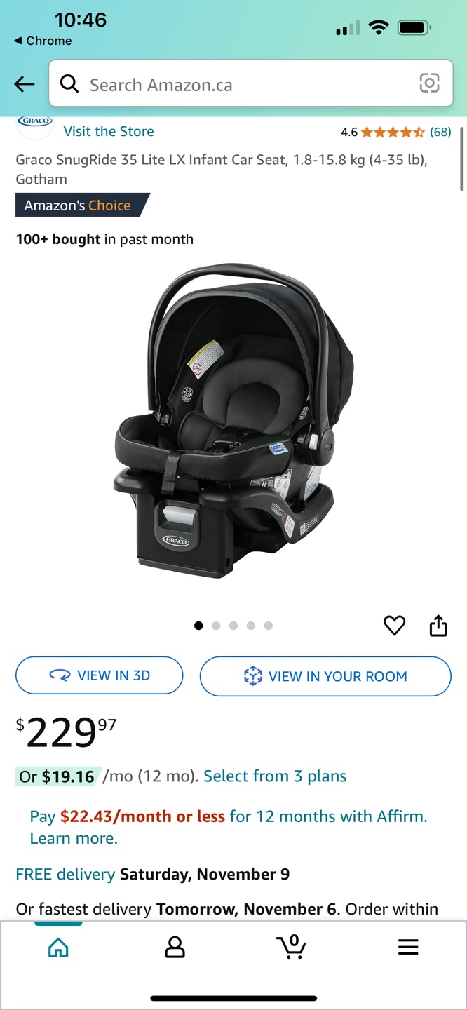 Graco SnugRide 35 Lite LX Infant Car Seat