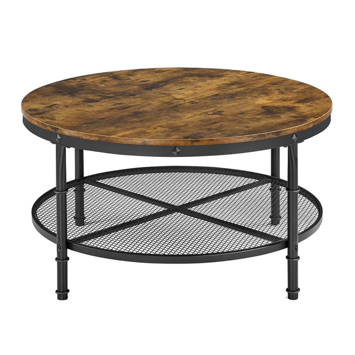 Round Coffee Table with Lower Shelf - photo 4