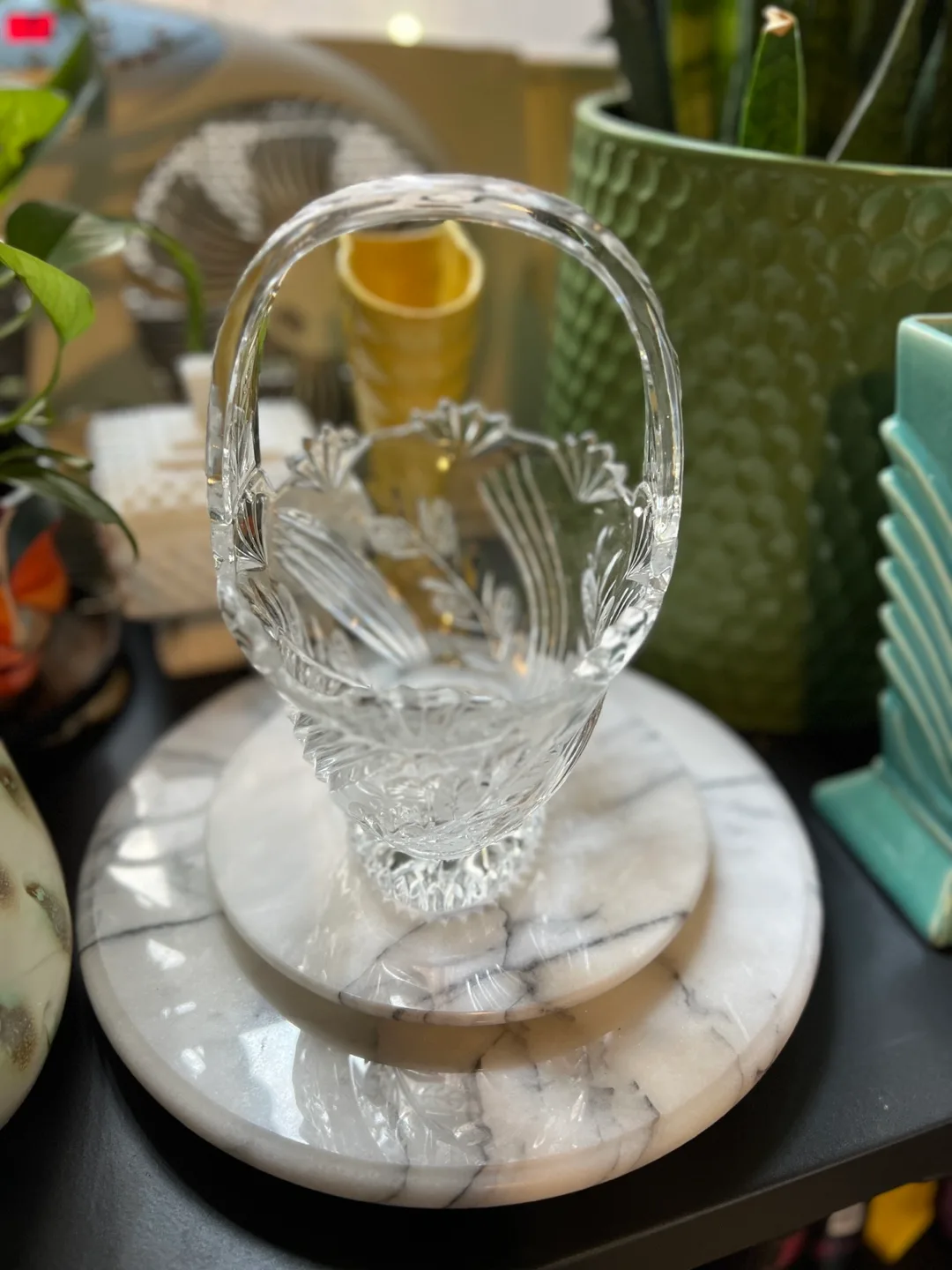 Vintage Crystal Basket image indicator(2)