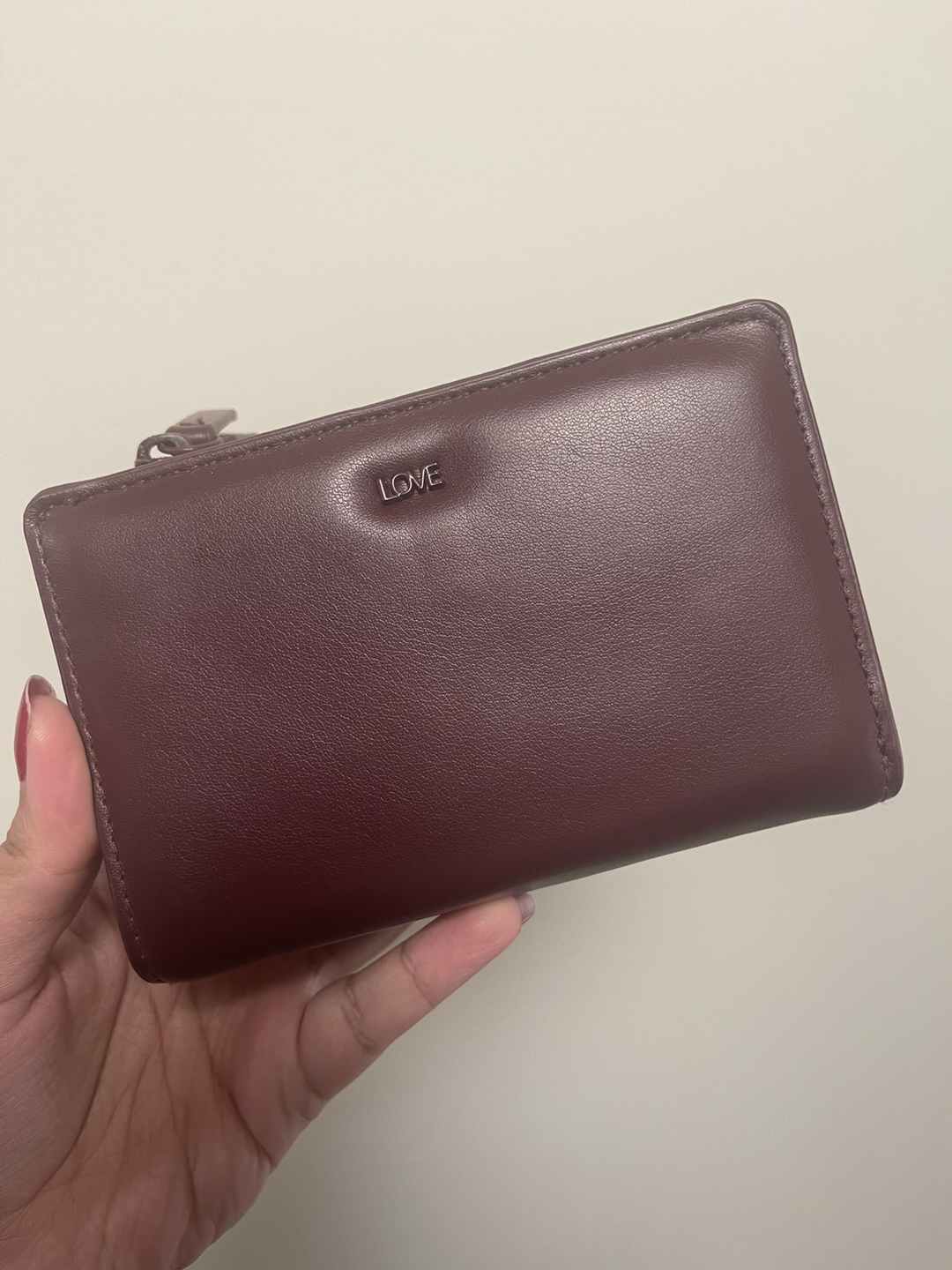 Burgundy Vegan Leather Wallet