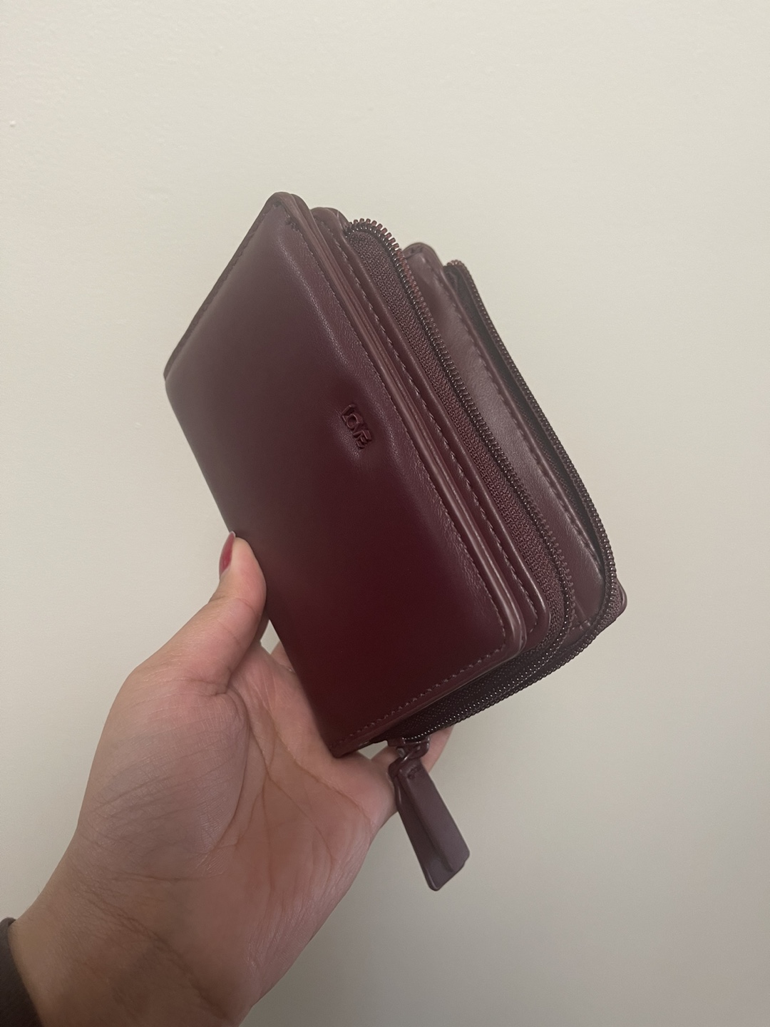 Burgundy Vegan Leather Wallet - photo 3