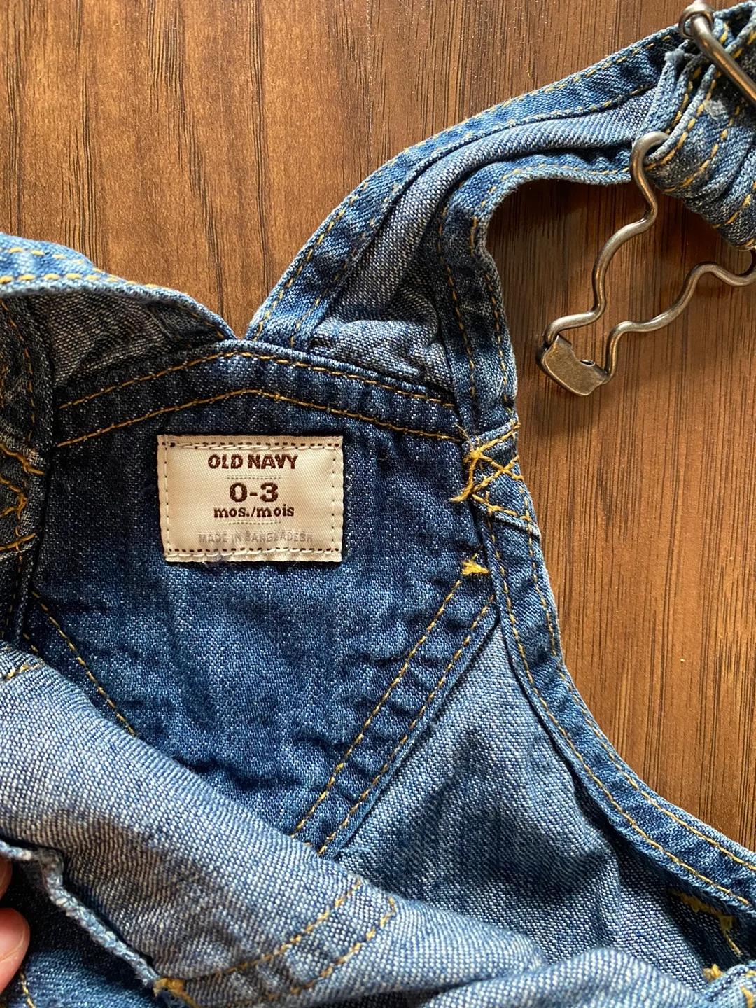 Old Navy Baby Denim Overalls 0-3 🧡 image indicator(4)