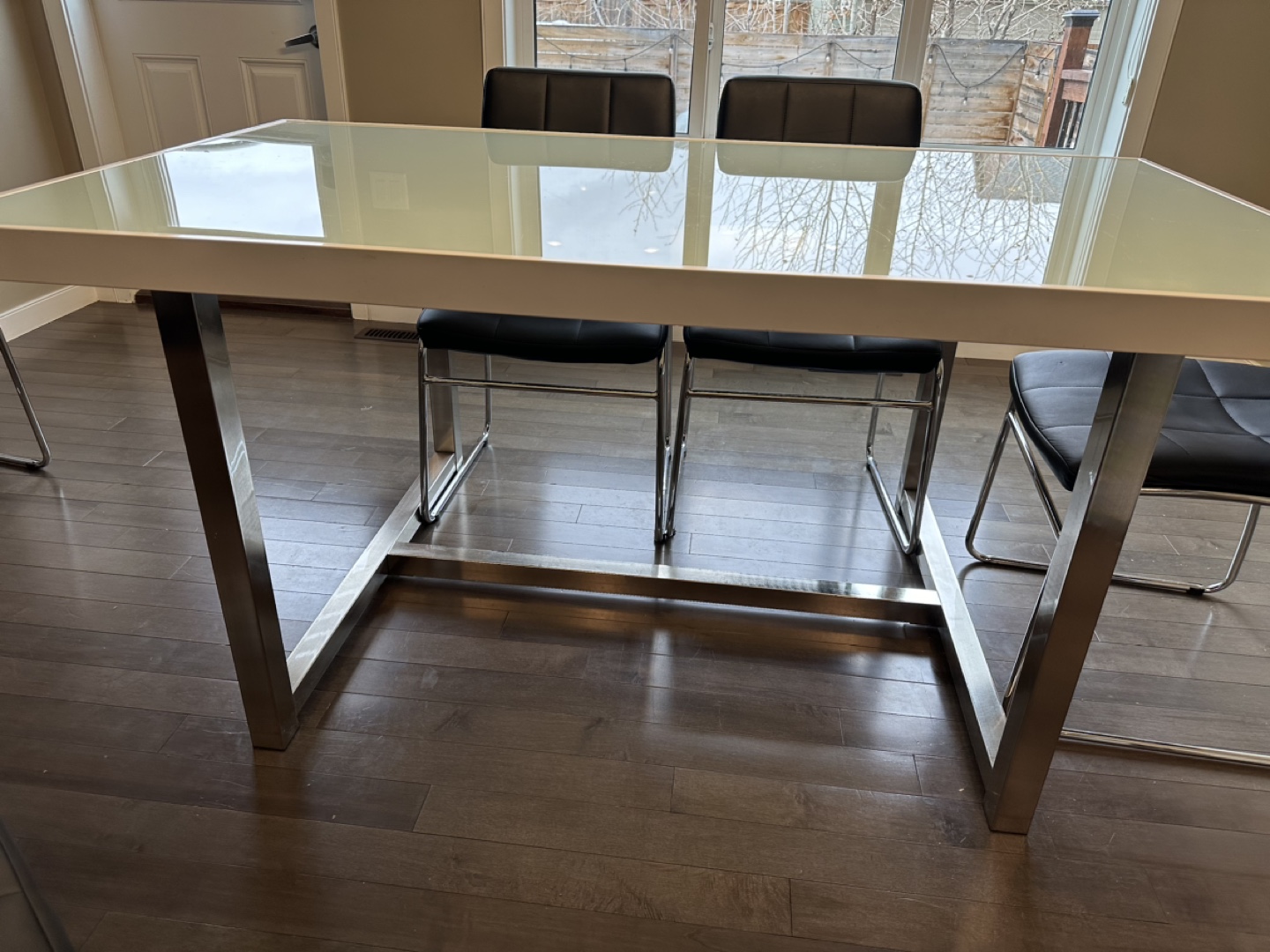 Glass Dining Table and Six Chairs - photo 3