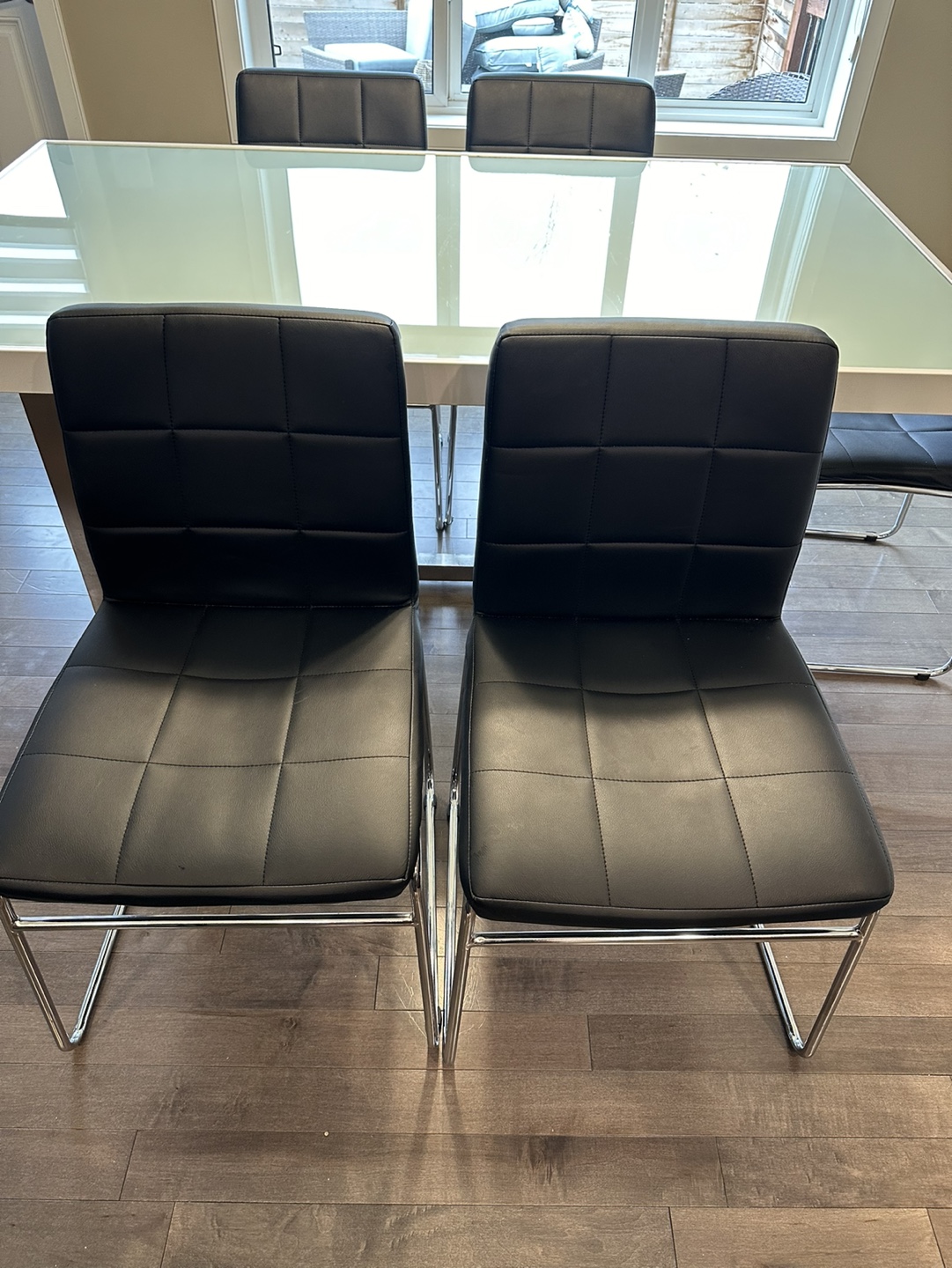 Glass Dining Table and Six Chairs - photo 4