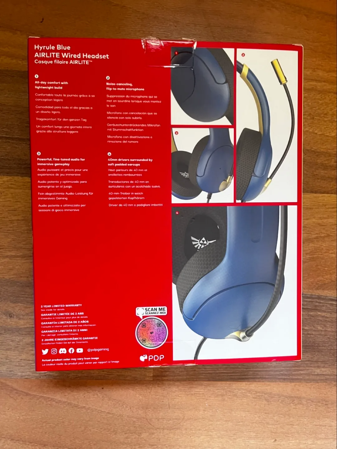 Zelda PDP AirLite Wired Headset - Hyrule Blue - Nintendo Switch image indicator(3)