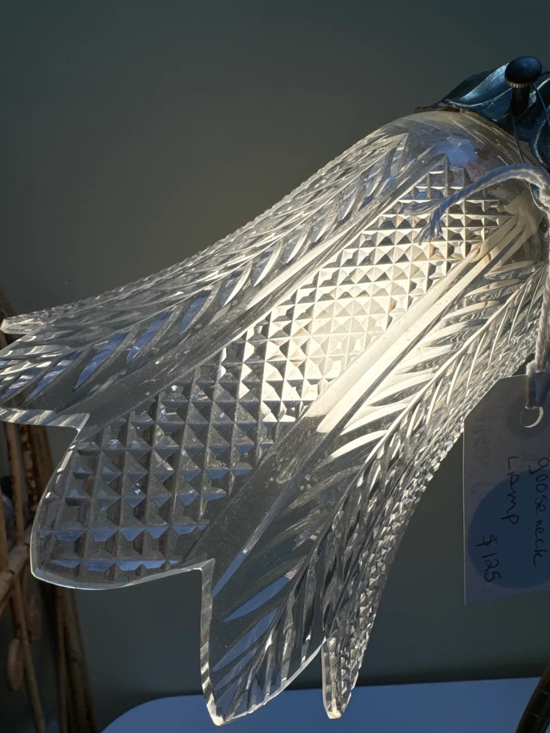 Vintage Brass Goose Neck Lamp 🧡 image indicator(4)