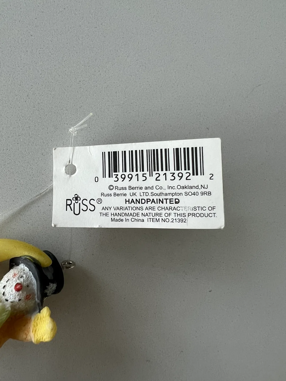 Russ Berrie Snowman Christmas Ornament 🧡 image indicator(5)