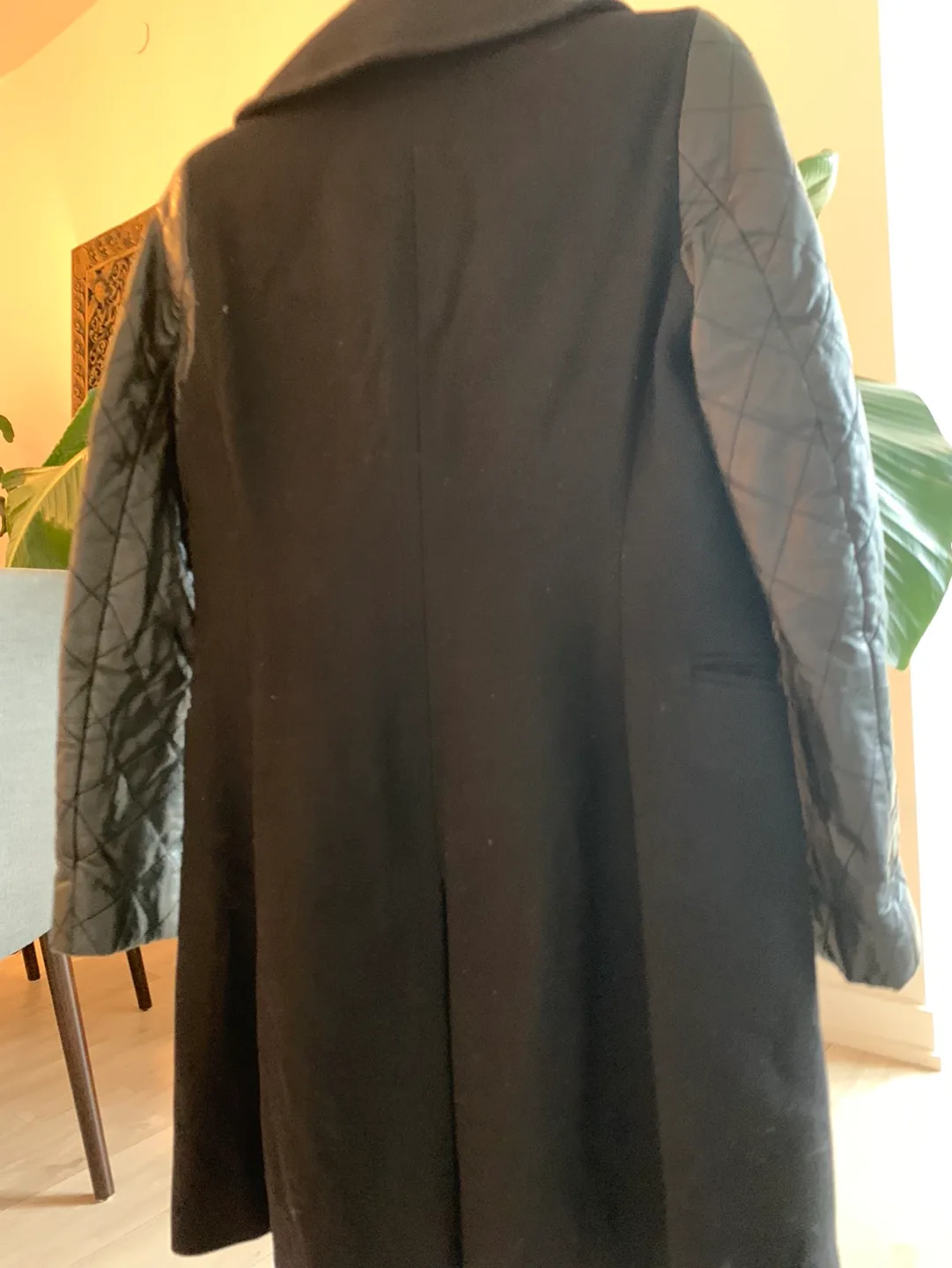 Club Monaco Black Double Breasted Coat image indicator(2)