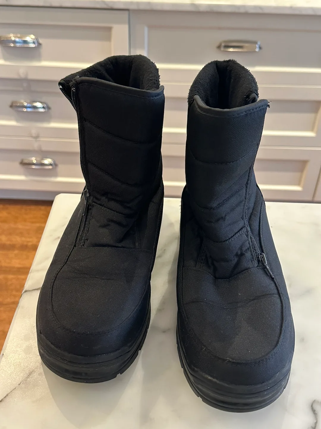 Black Winter Boots Size 10 thumbnail