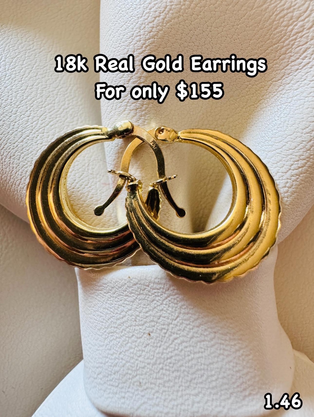18k Gold Hoop Earrings