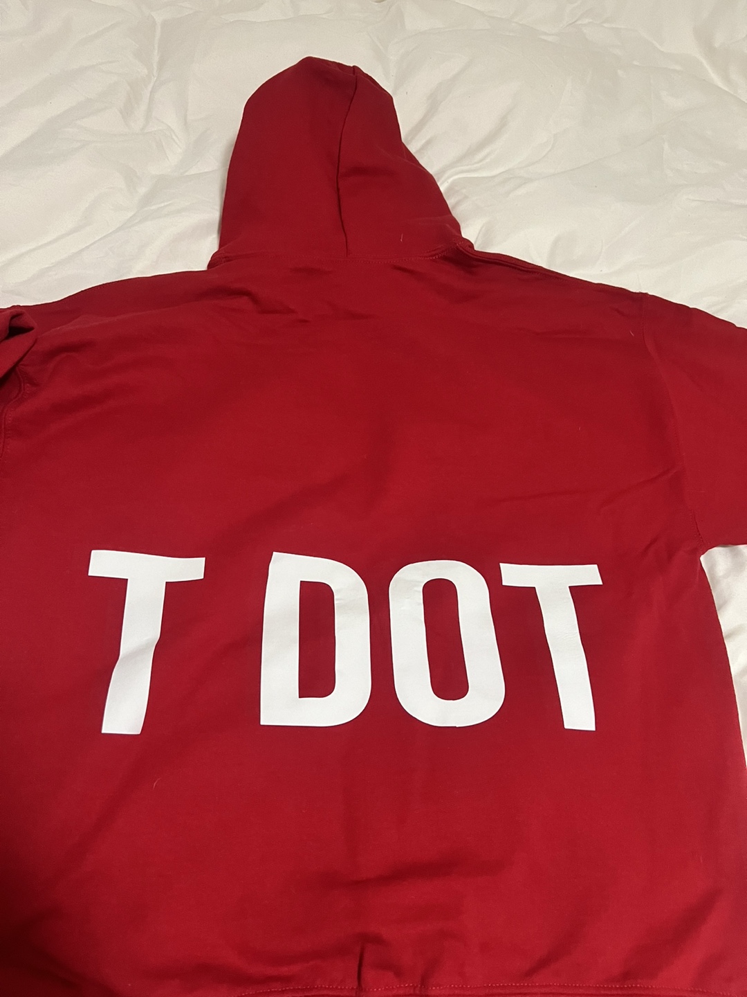 Red T Dot Hoodie