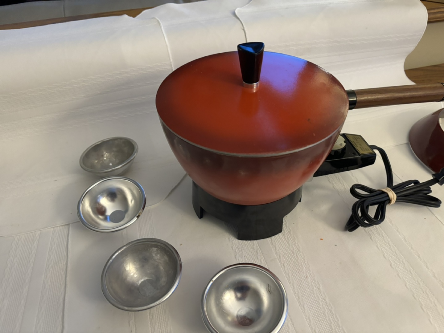 Vintage Electric Fondue Set