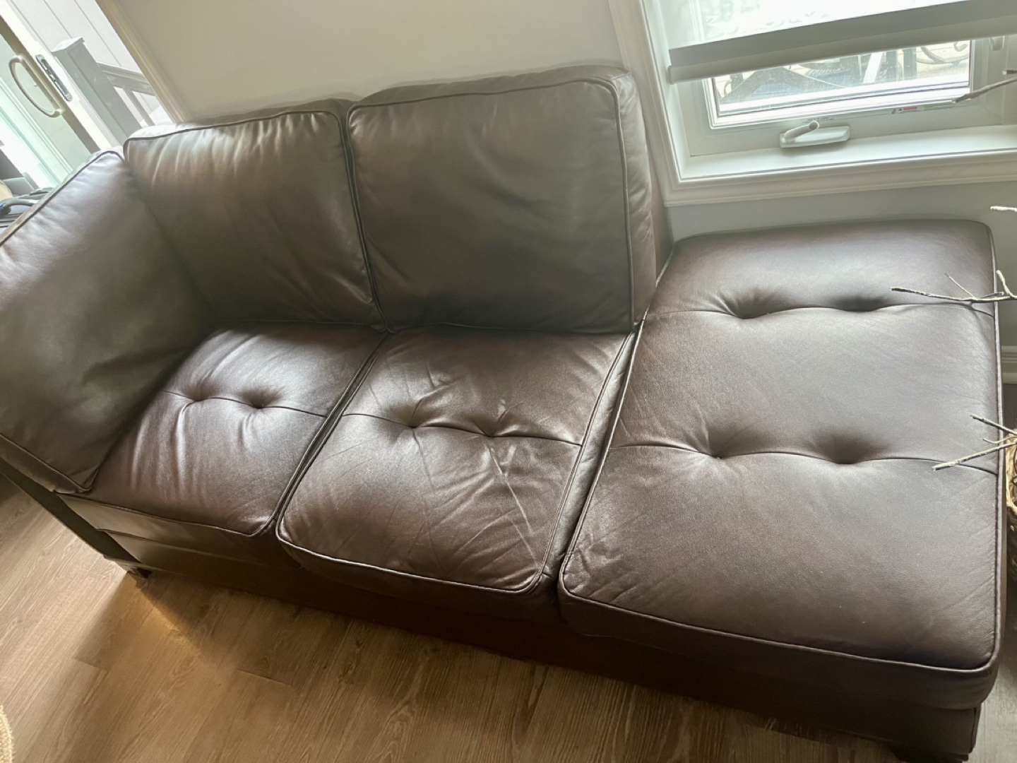 Leather Sectional Sofa - photo 5