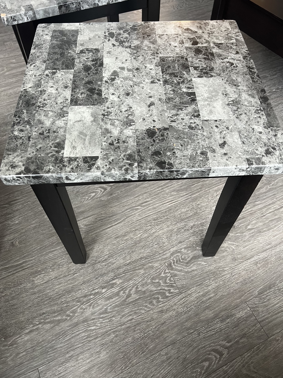 Set of 2 Paper  Marble Top End Tables - photo 2