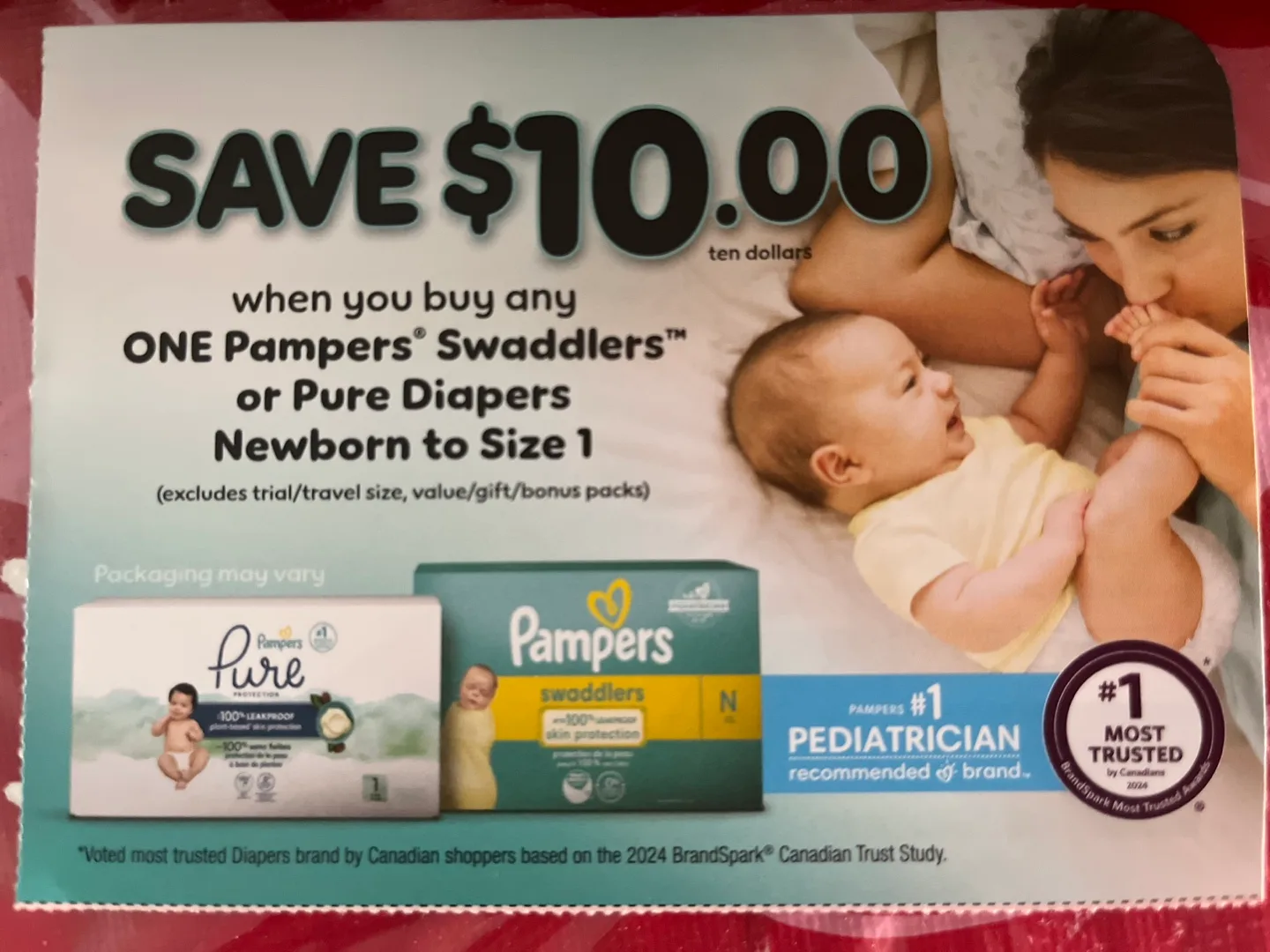 Pampers Diaper Coupon - Save $10 thumbnail