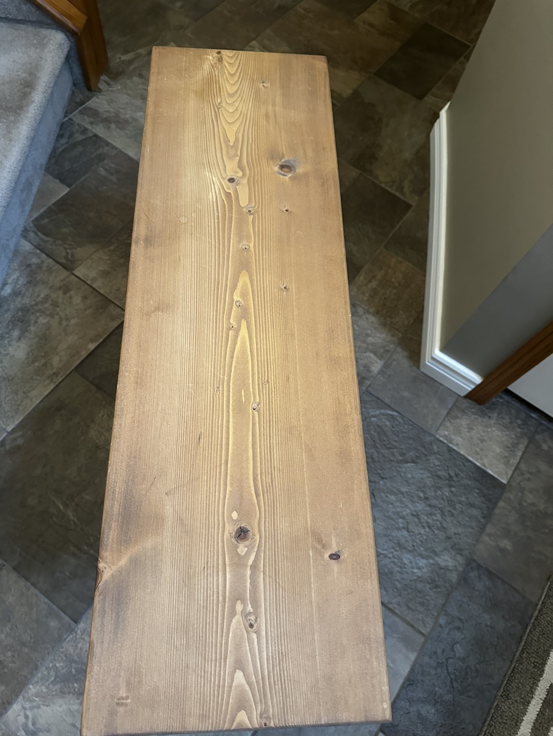 Wooden Table with heart cutouts - photo 5