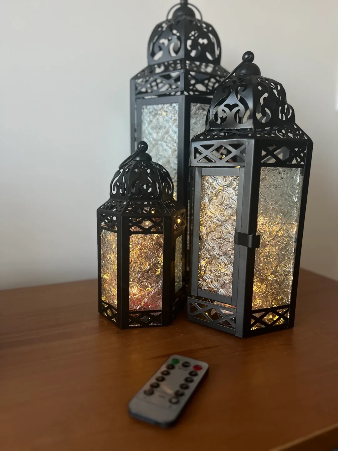 Set of 3 Moroccan Candle Lanterns thumbnail