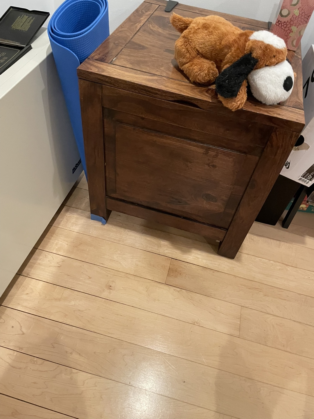 Wooden Storage Ottoman - photo 2