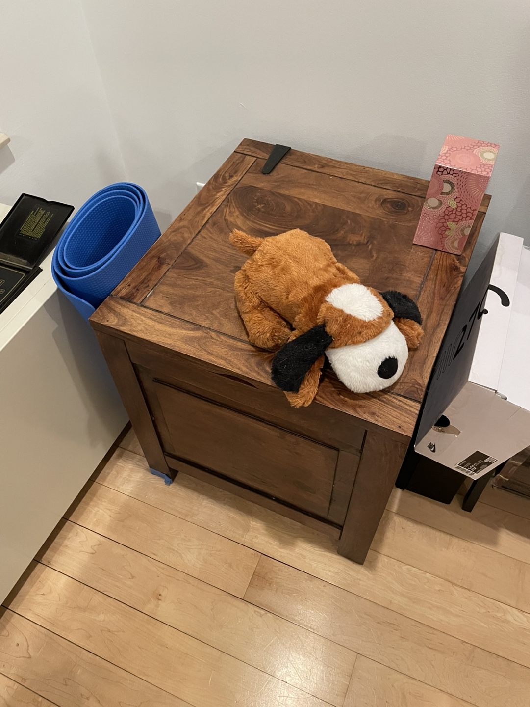 Wooden Storage Ottoman