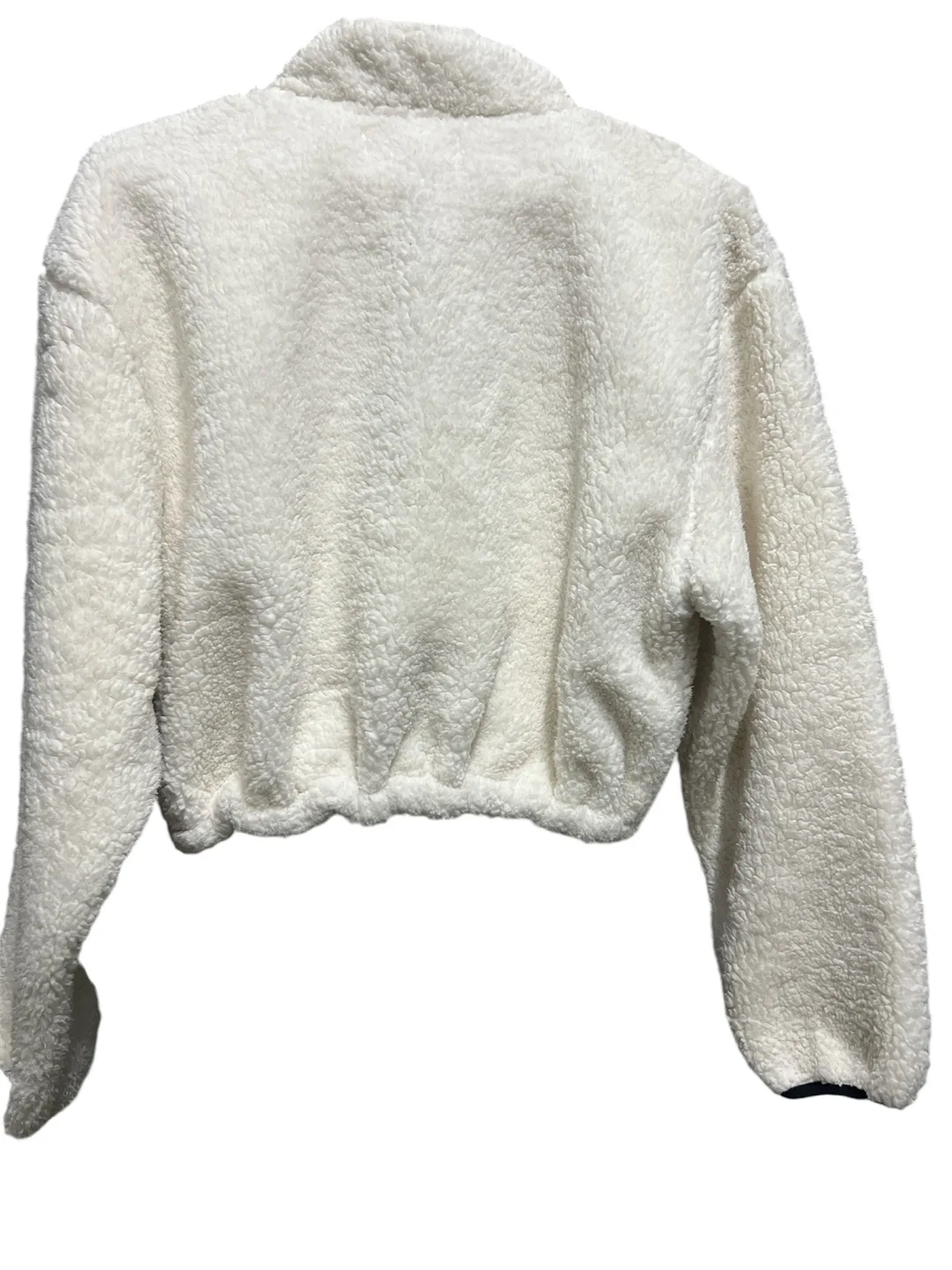 Oak + Fort Cream Teddy Fleece Zip Up image indicator(3)
