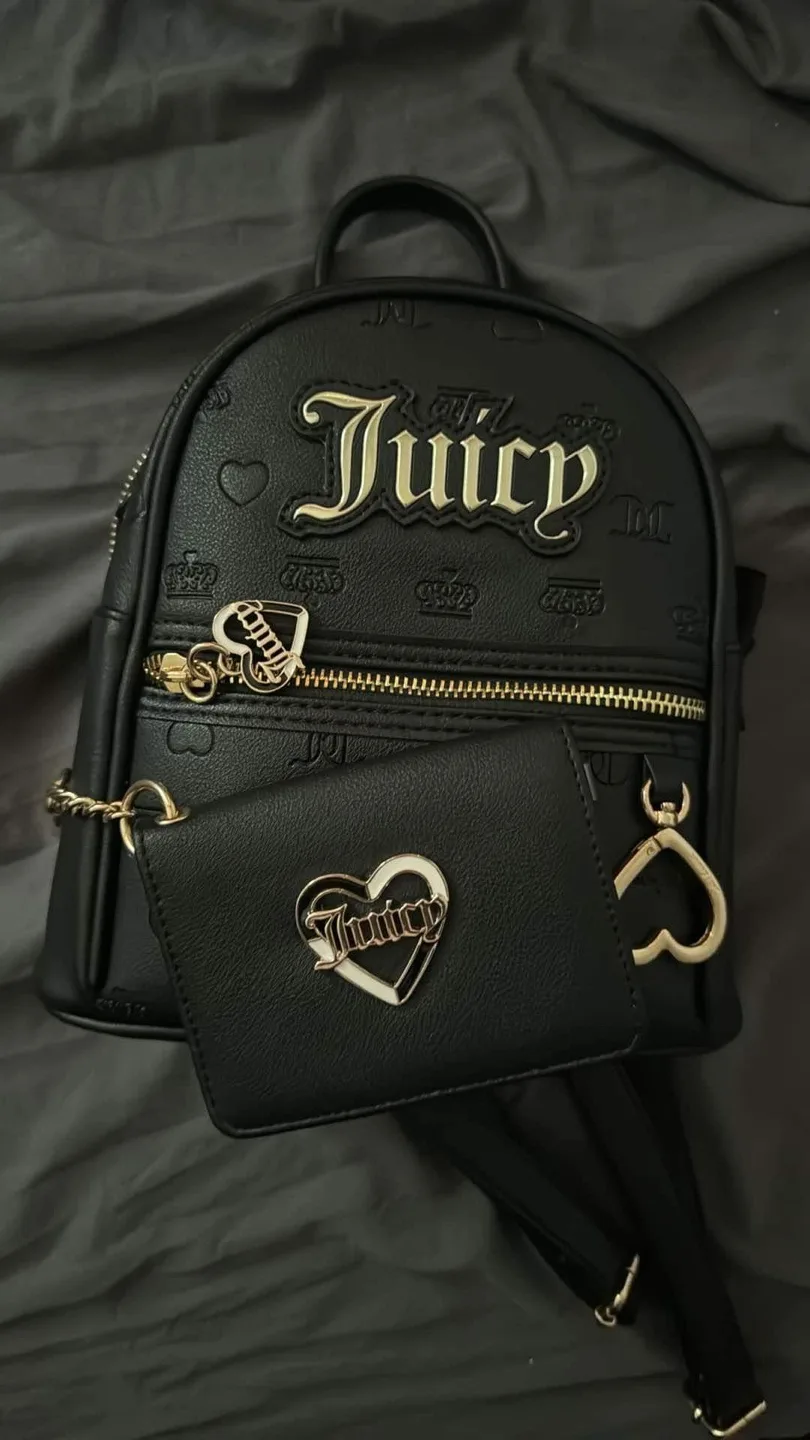 mini juicy couture backpack with matching wallet thumbnail