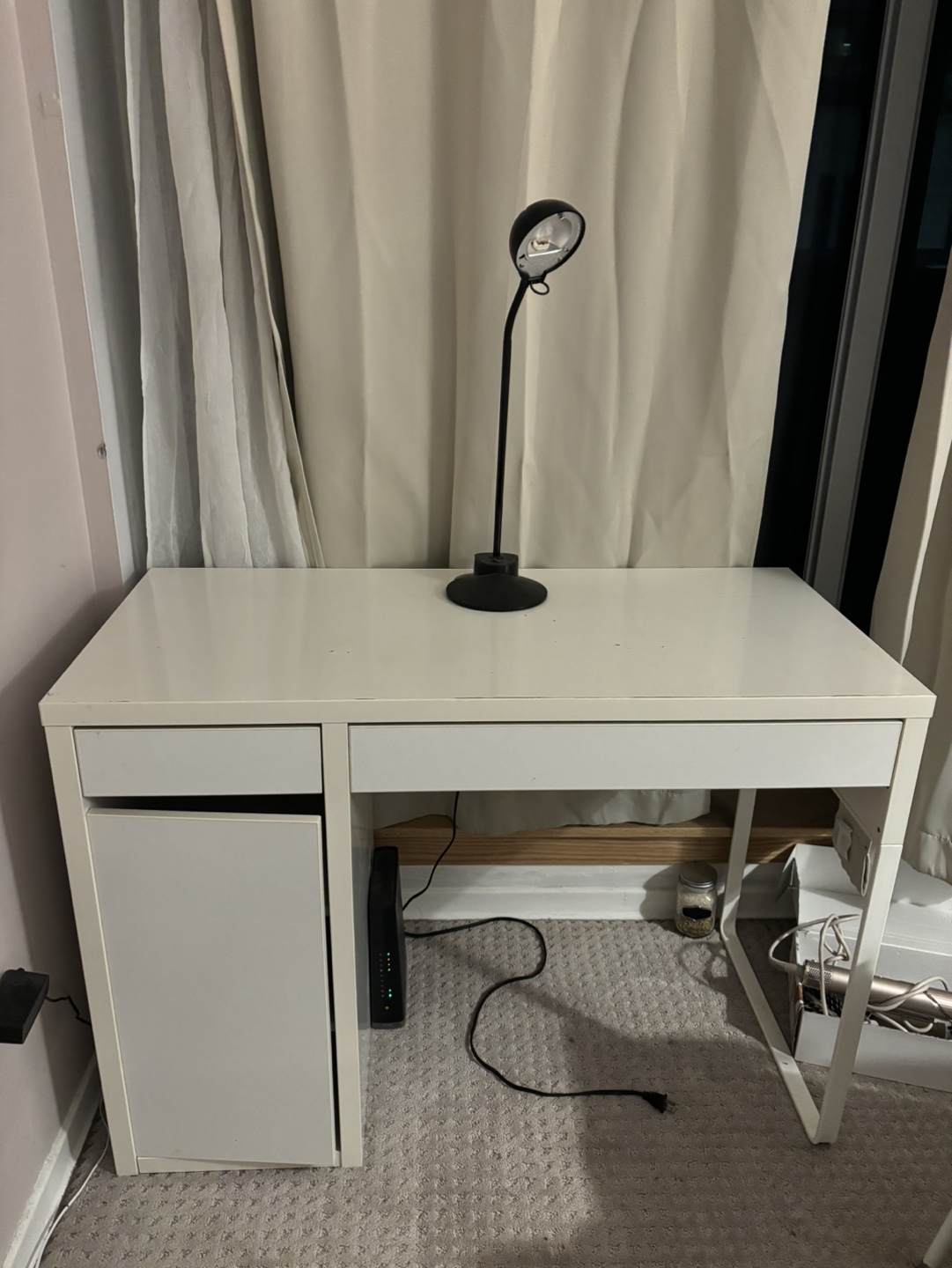 IKEA White Desk with Drawer