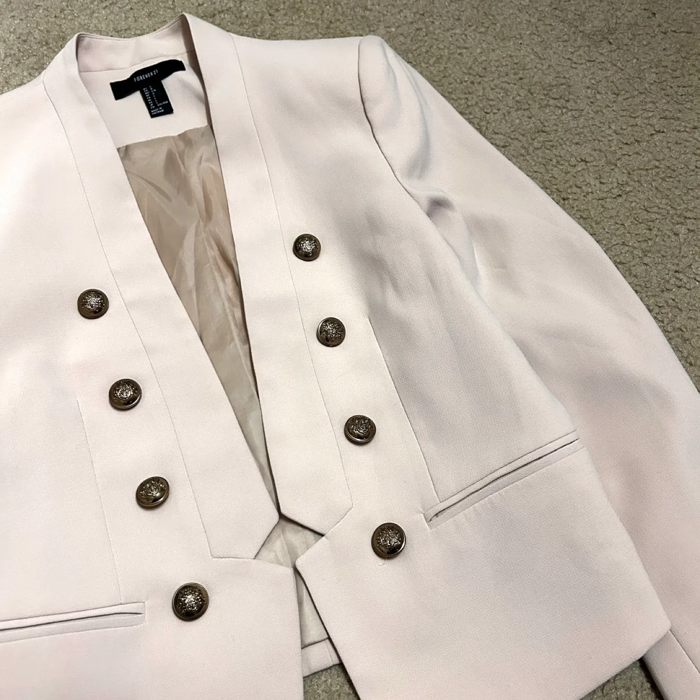 Cream Blazer with Gold Buttons image indicator(3)