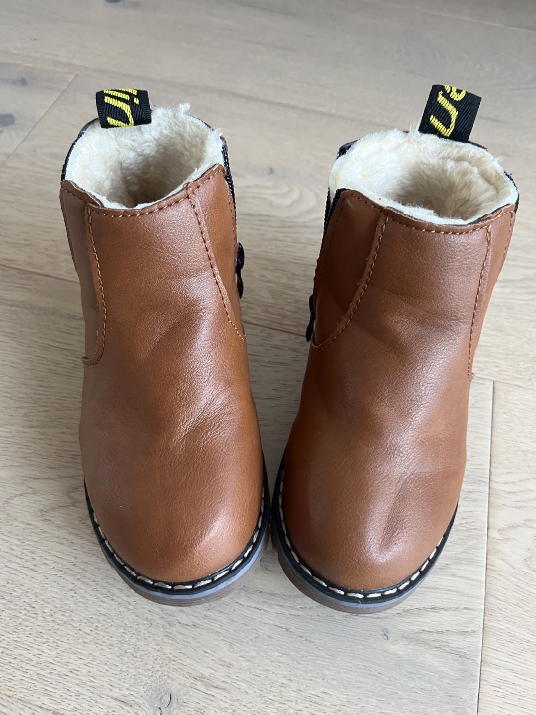 Brown Faux Leather Winter Boots - photo 2