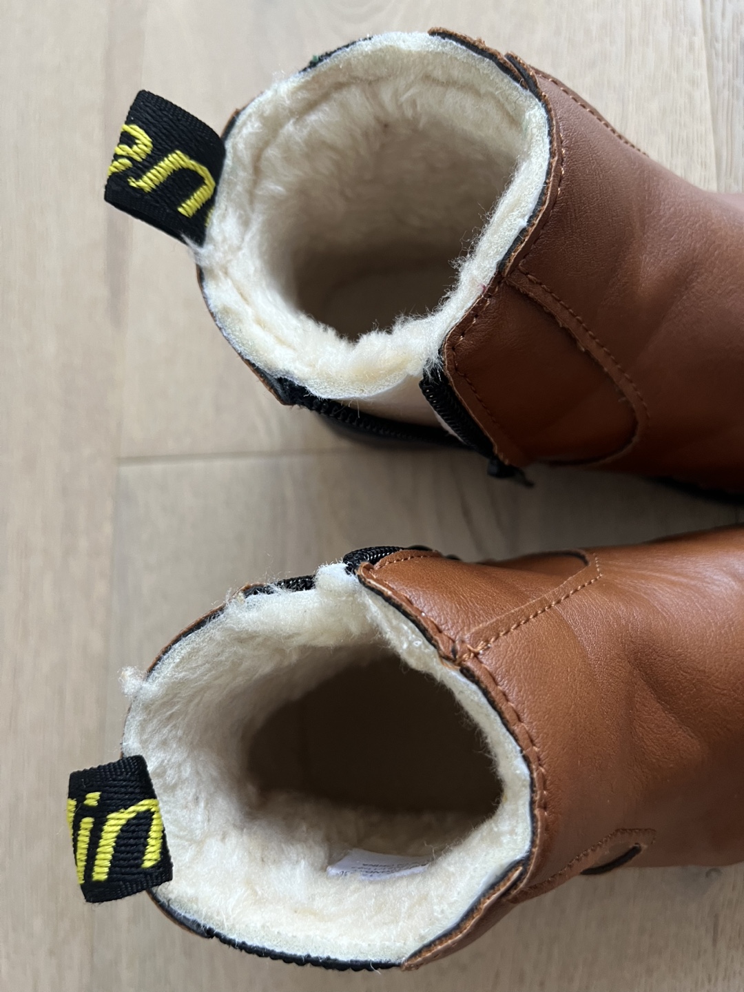 Brown Faux Leather Winter Boots - photo 4