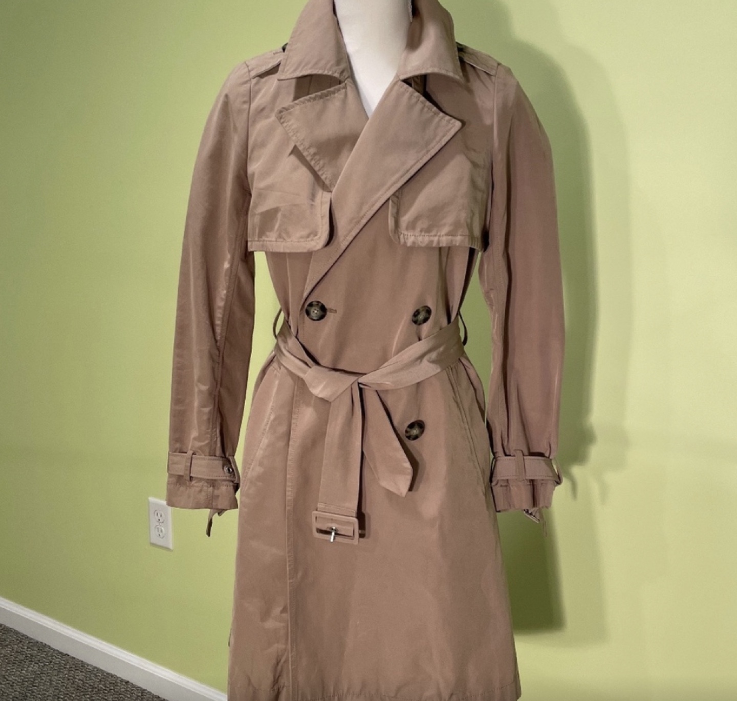 Madewell Tan Trench Coat XS