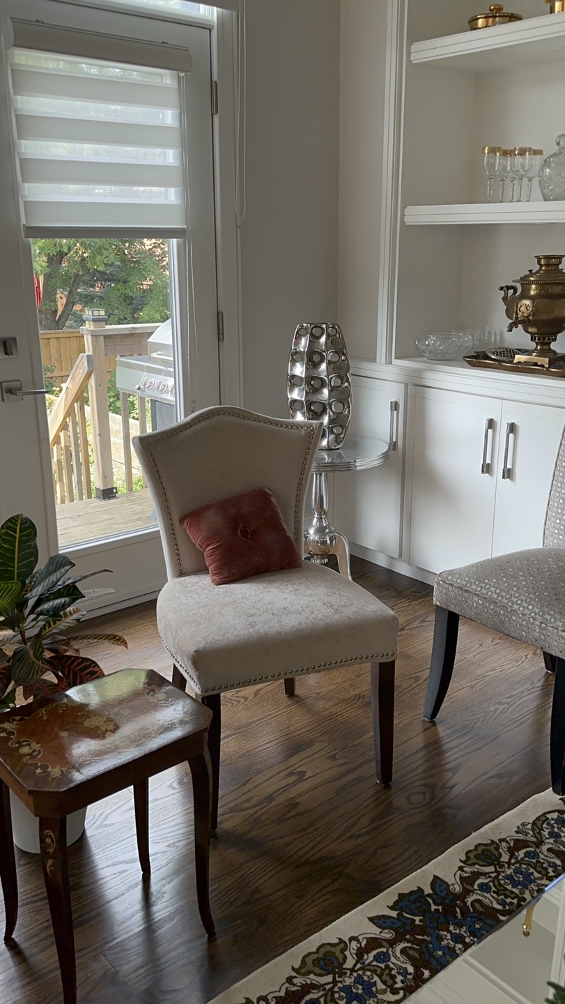 Beige Upholstered Chair