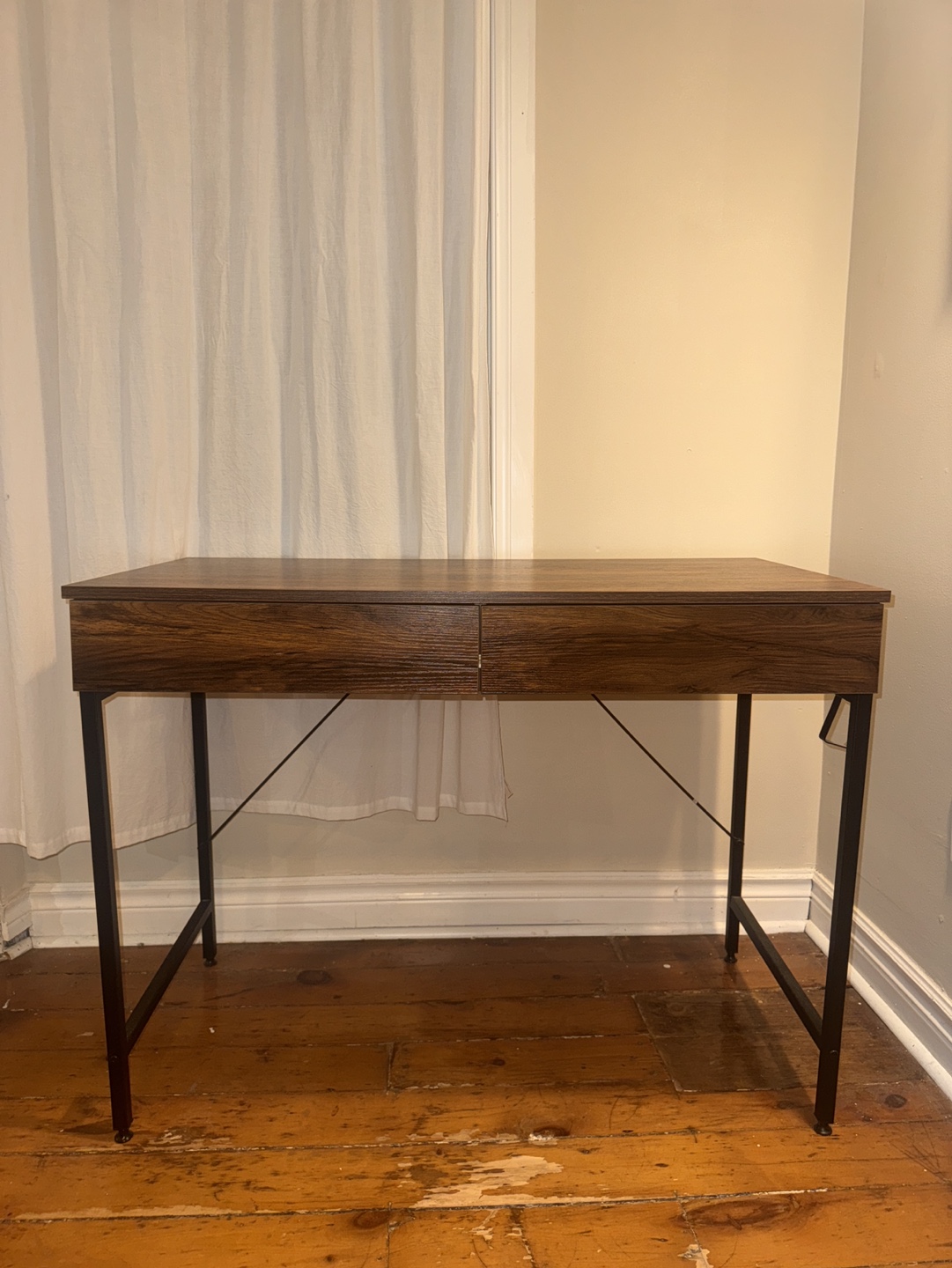 Rustic Modern Desk with 2 Drawers - photo 4