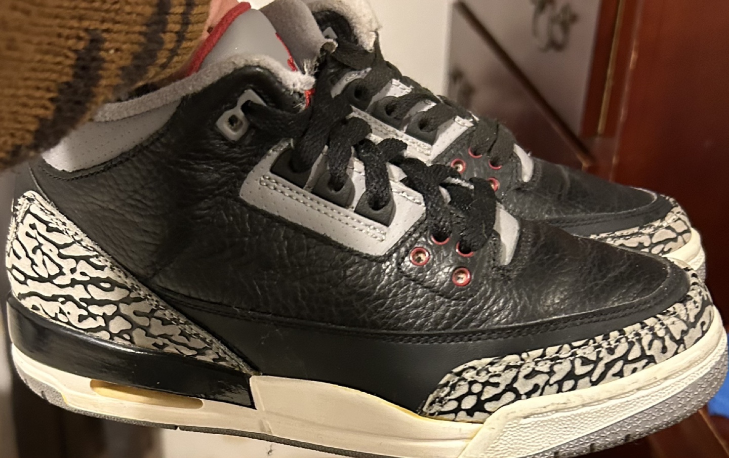Air Jordan 3 Retro Black Cement Size 5Y