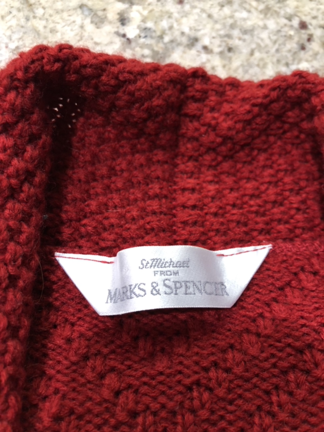 MARKS & SPENCER Red Knit Cardigan - photo 2