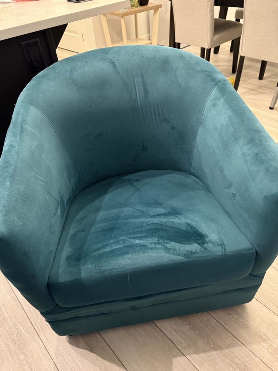 Teal Velvet Accent Chairs (Set of 2) - photo 2