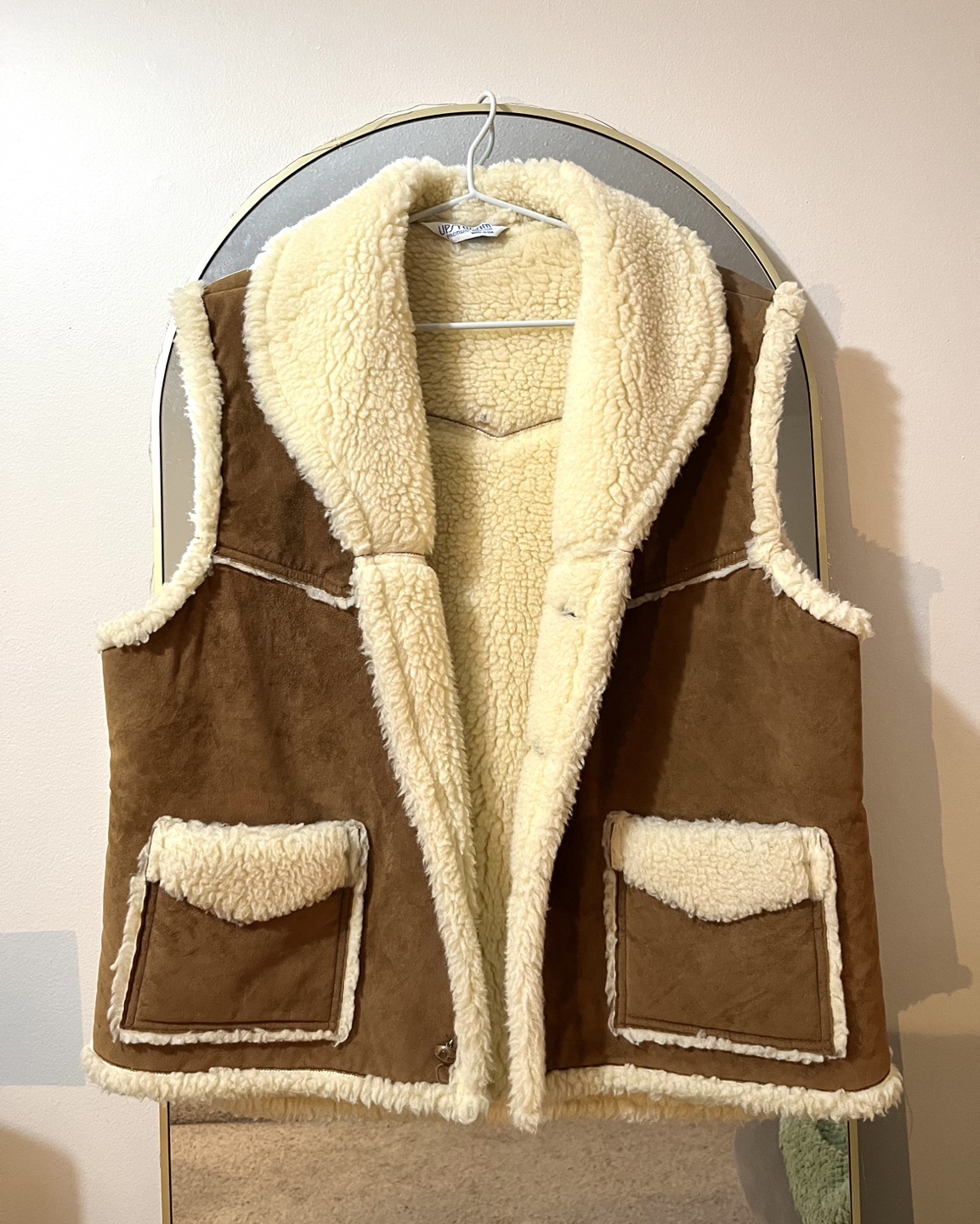 MOVING!! Vintage Suede and Shearling Vest