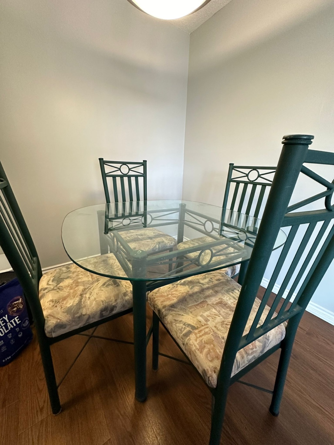 Glass Top Dining Table Set with 4 Chairs - photo 3