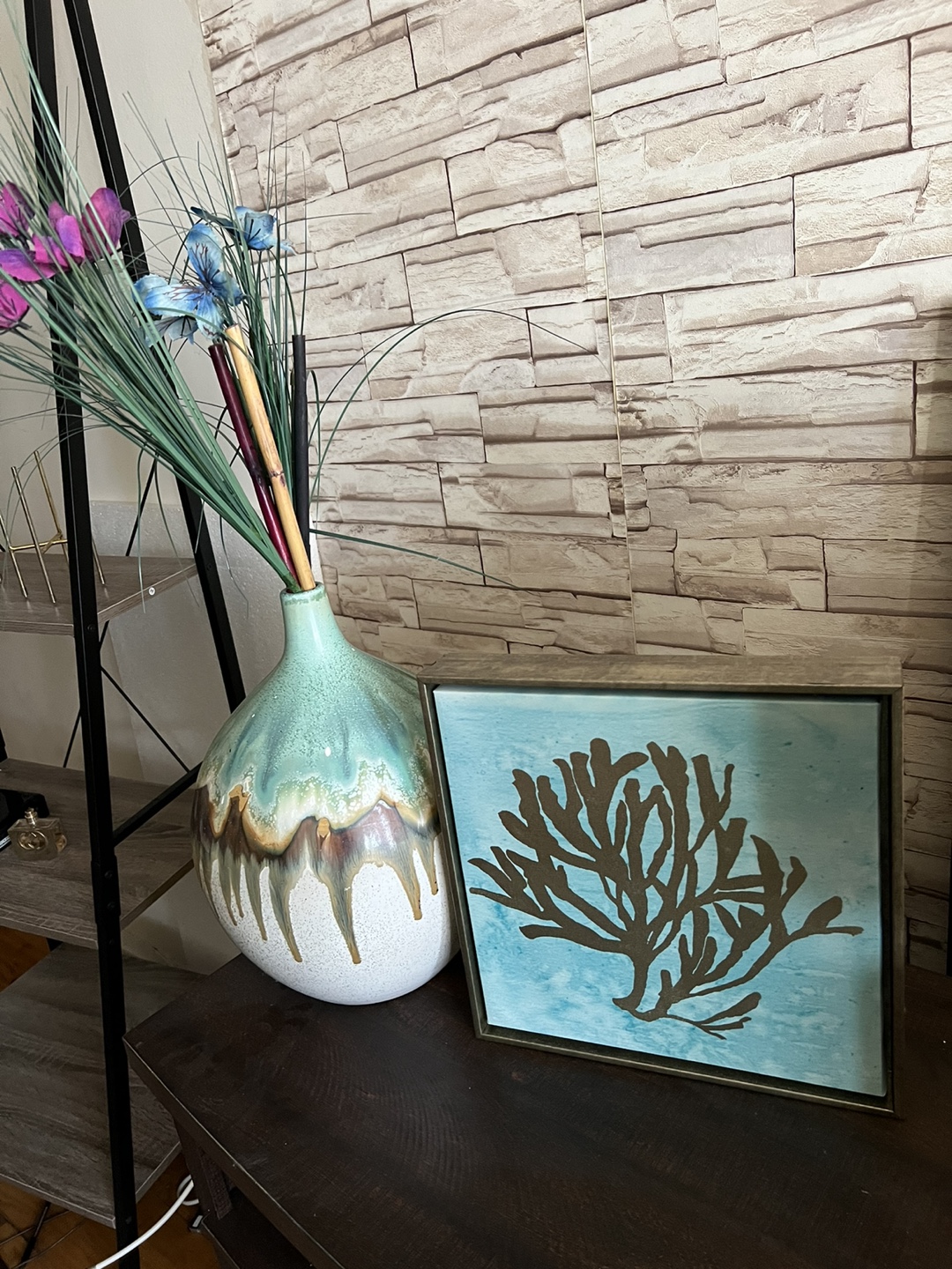 Set of 2 Gold Plant Stands - photo 5