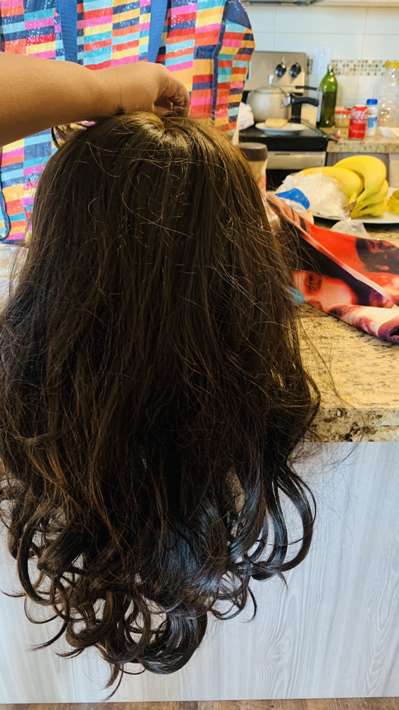 Brown Wig with Bangs