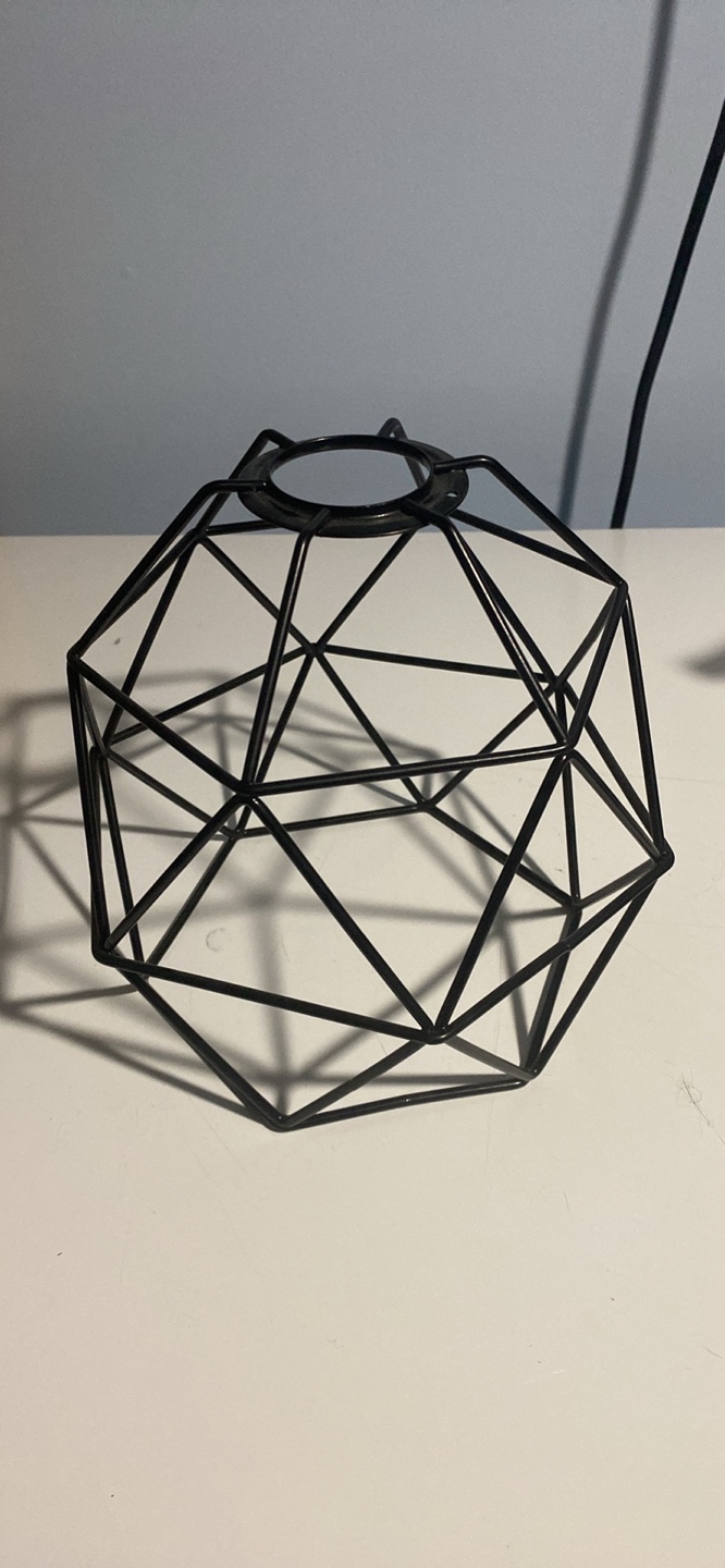 Black Geometric Wire Lamp Shade
