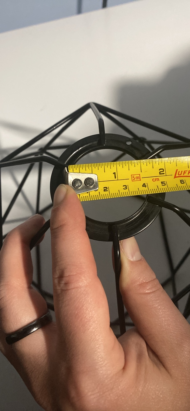 Black Geometric Wire Lamp Shade - photo 3