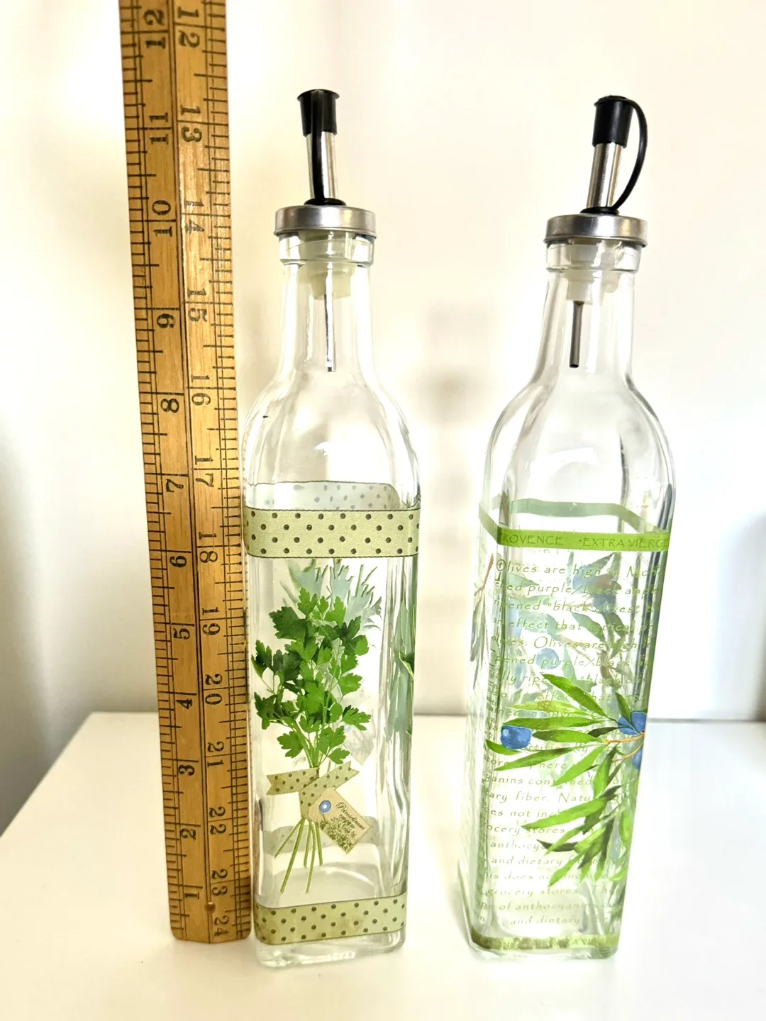 🧡 Olive Oil and Vinegar Bottles with Pour Spouts image indicator(2)