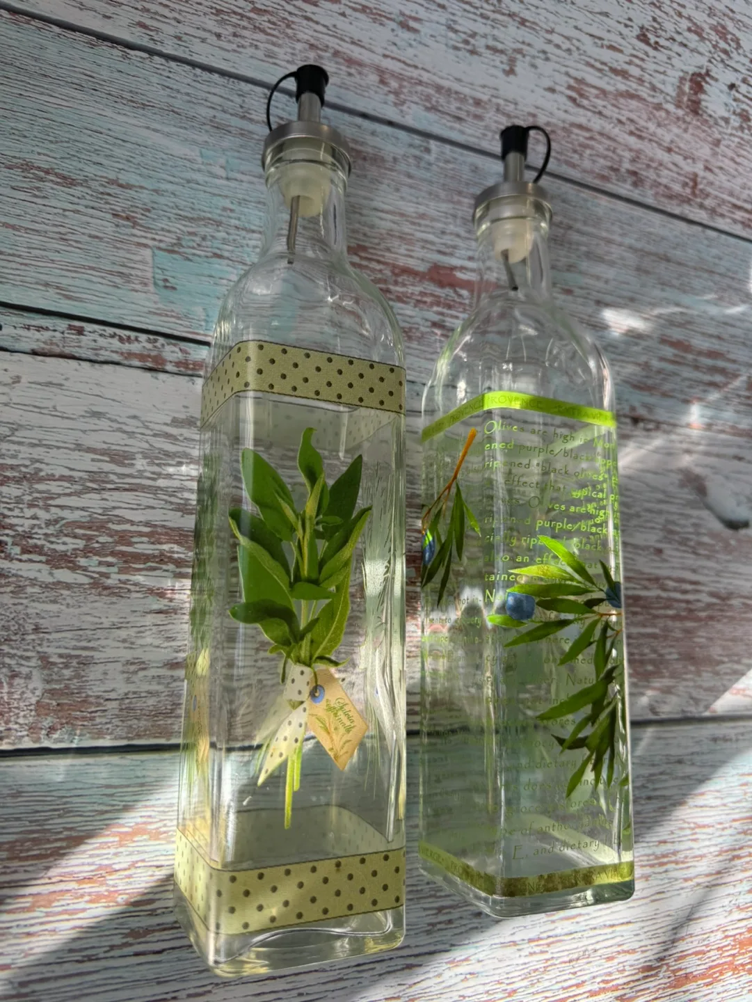 🧡 Olive Oil and Vinegar Bottles with Pour Spouts image indicator(5)