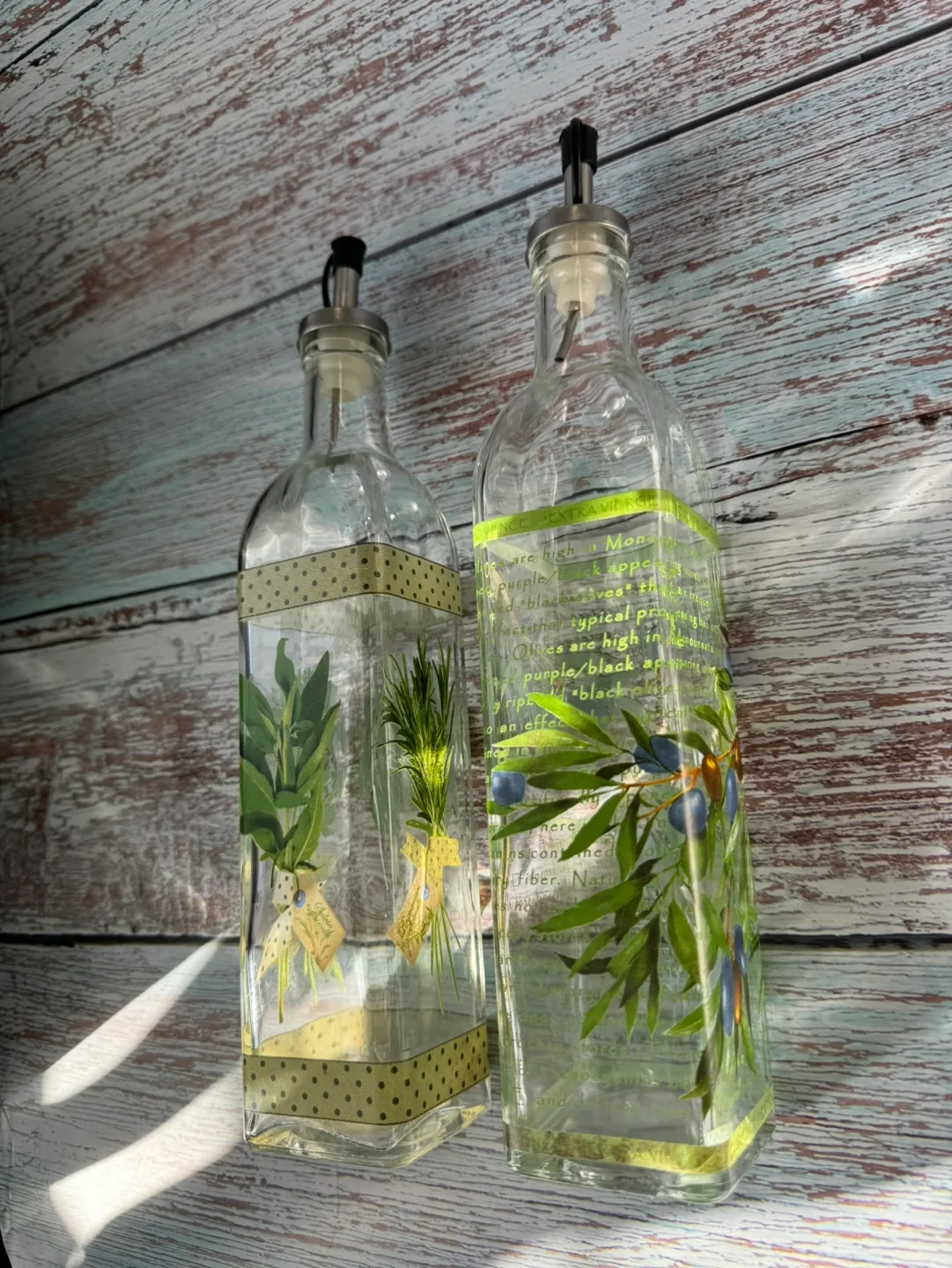 🧡 Olive Oil and Vinegar Bottles with Pour Spouts image indicator(6)